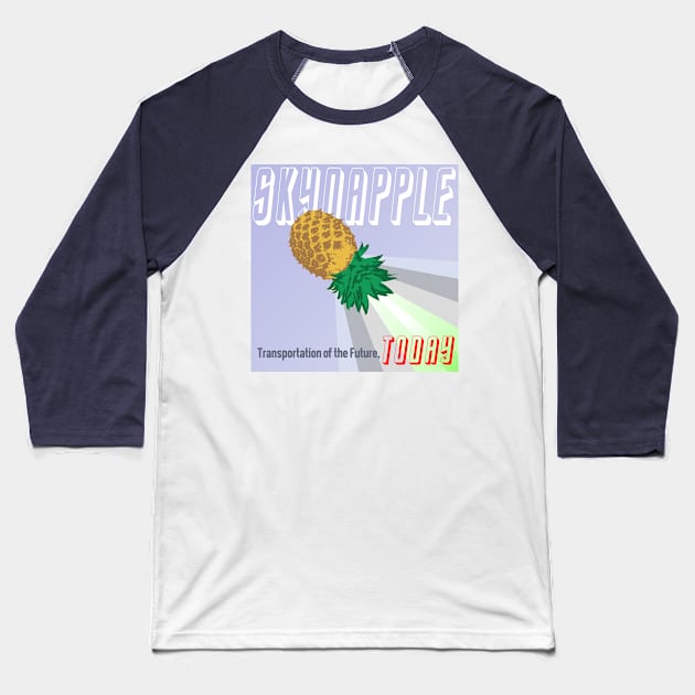 Skynapple Baseball T-Shirt by TotallyNormal